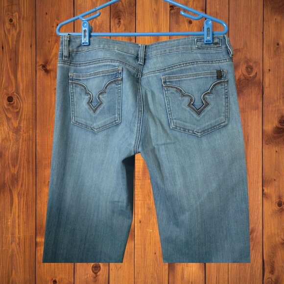 Buffalo David Bitton Women's Size 31 Felow Flare Stretch Mid Rise Denim Jeans - Picture 4 of 5